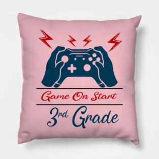 Game on Start 3rd grade Pillow