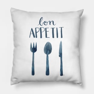 Bon Appetit - Teal Pillow