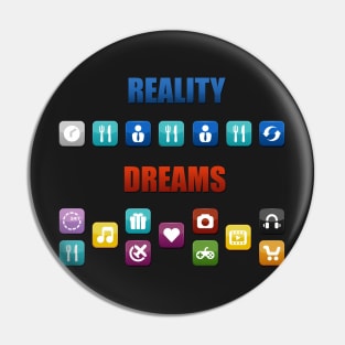 Reality Vs Dreams - Mobile Apps Pin