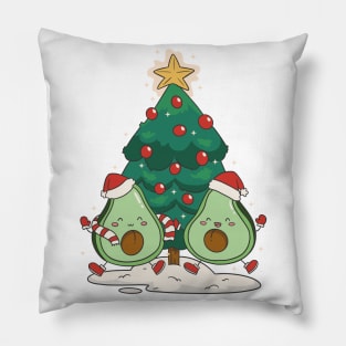 Avocado Christmas P R t shirt Pillow