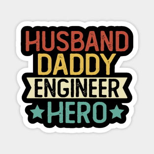 Husband Daddy Engineer Hero Gift Engineer Dad Gift Magnet