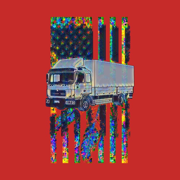 Semi Truck feather flag by PersianFMts