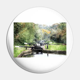 Perry Barr Locks Watercolour Pin