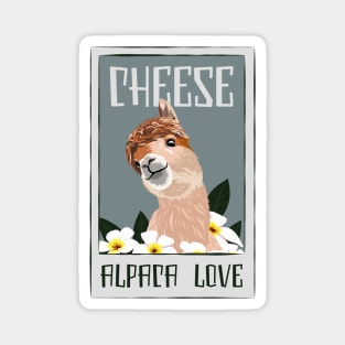 Cheese Alpaca Love Guanaco Llama Vicuna Breeder Alpaca Magnet