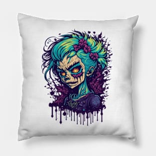 Sinister Elegance - Female Zombie Pillow