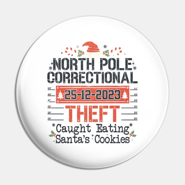 North Pole Correctional Theft Pin by Junalben Mamaril