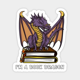 I Am A Book Dragon Magnet