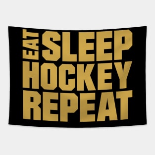 Eat Sleep Hockey Repeat Tapestry