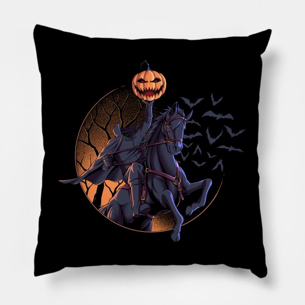 Dullahan halloween Pillow by Objectype