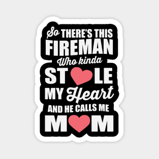 Fireman's Proud Mom Magnet