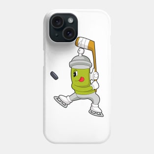 Ice spray Ice hockey Ice hockey stick Phone Case