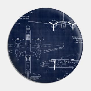 Douglas A20 Havoc Blueprint Pin