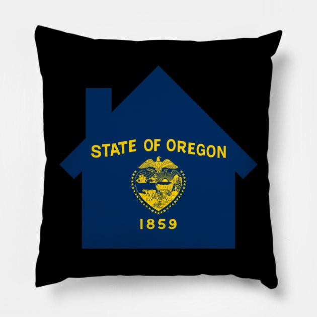 oregon home Pillow by LeapDaze