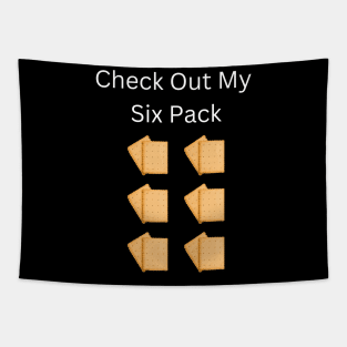 Check Out My Six Pack Biscuit Tapestry