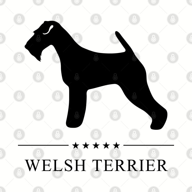 Welsh Terrier Black Silhouette by millersye