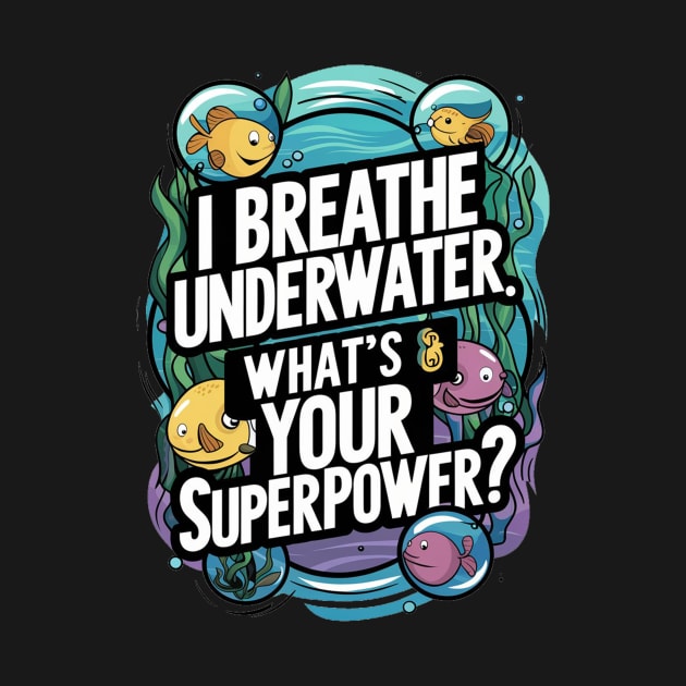 I Breathe Underwater What's Your Superpower by alby store