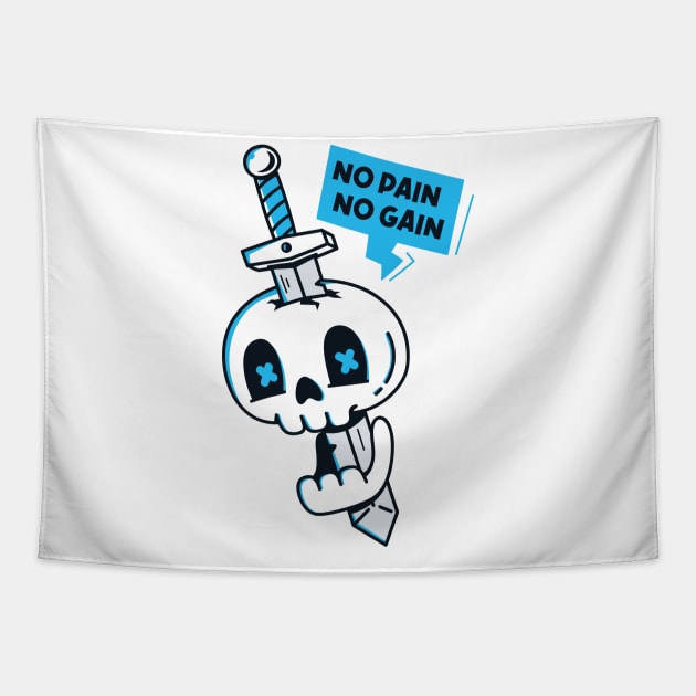 No Pain No Gain Tapestry by rarpoint