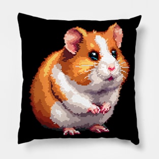 Hamster in Pixel Form Pillow