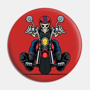 Skeleton rider Pin