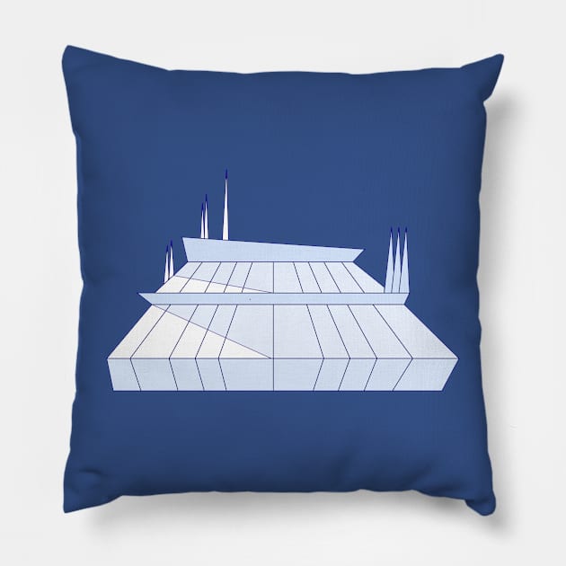 Space Mountain Pillow by singinglaundromat