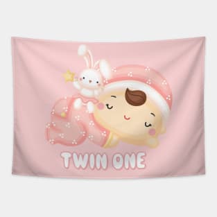 Twin girl one Tapestry