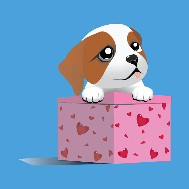 Puppy Love Valentine by Kanom-Tom