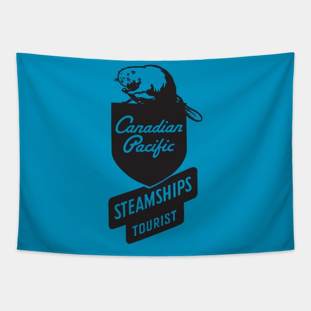 Canadian Pacific Steamships Tourist Tapestry by MindsparkCreative