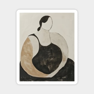 Abstract Figurative Woman Art Magnet