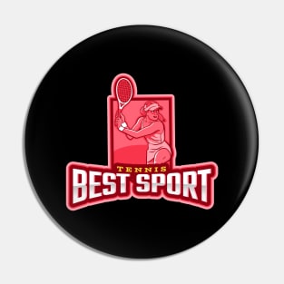 Tennis Best Sport Pin