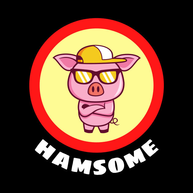 Hamsome - Pig Pun by Allthingspunny