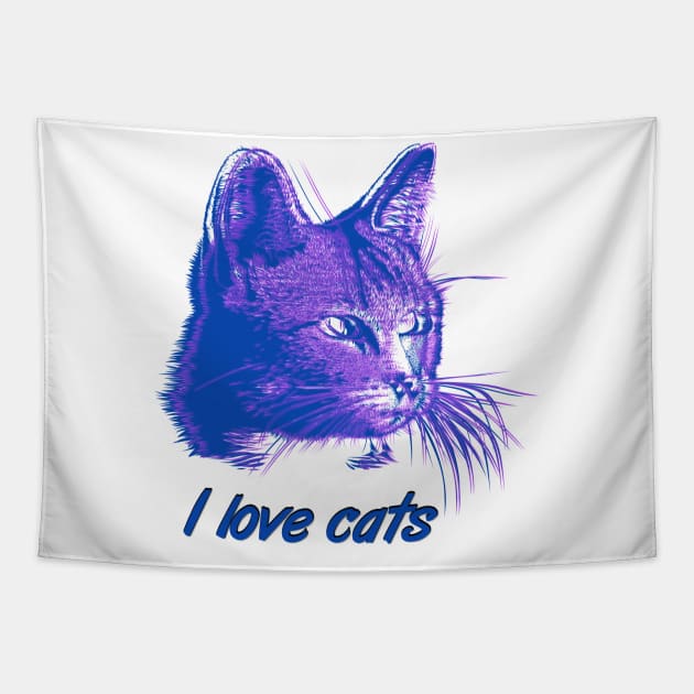 I like cats Tapestry by hcreativeart