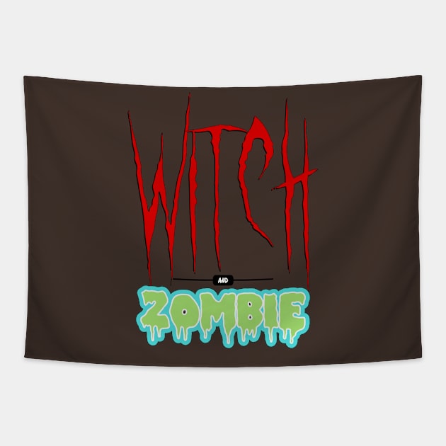 Witch and Zombie Tapestry by DRI374