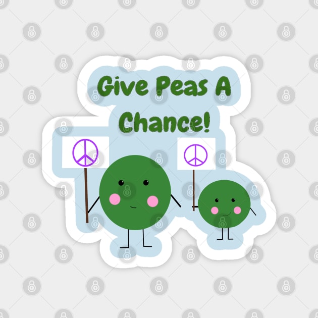 Give Peas A Chance! Magnet by CatGirl101