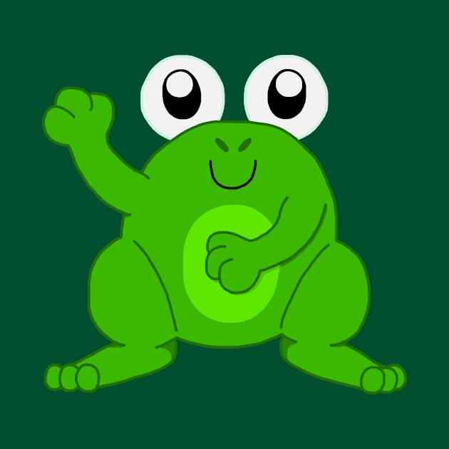 Cute Cartoon Frog! by TheCameraEyeDesigns