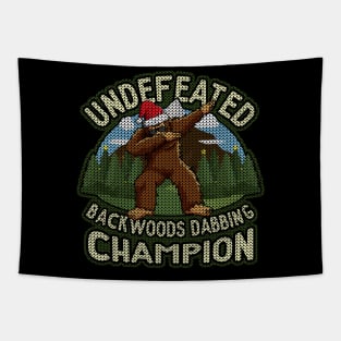 Dabbing Bigfoot Tapestry