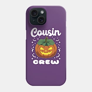 Halloween Cousin Jack O Lantern White Text Phone Case