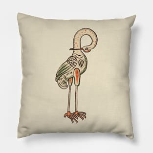 Contorted Crane Marginalia Pillow