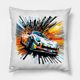 Car Racing Formula 1 Competition Abstract Pillow