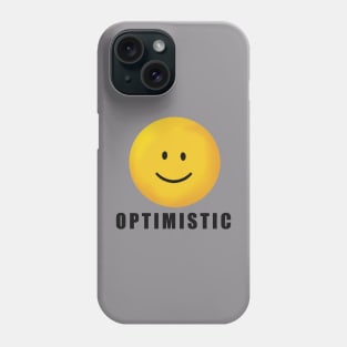 Optimistic emoticon Phone Case