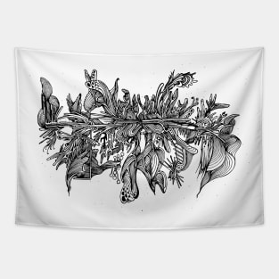 Abstract doodle art Tapestry