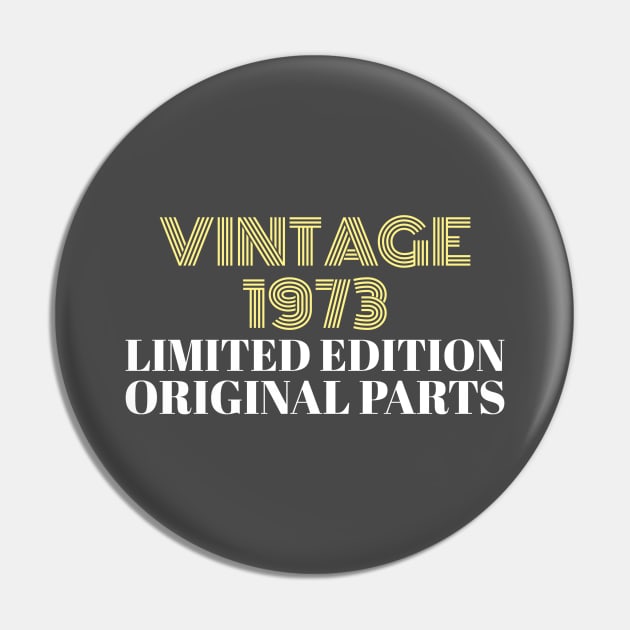 Vintage 1973 Limited Edition Original Parts Pin by Green Zen Culture