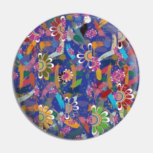 abstract flowering plant art Pin