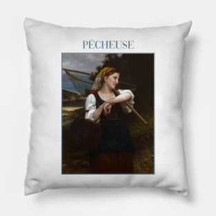 The Fisherwoman by Bouguereau Pillow