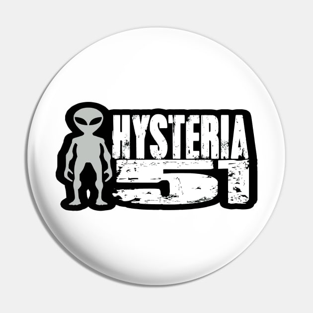 Hysteria 51: Mr. Hand - White Version Pin by Hysteria 51's Retro - RoundUp