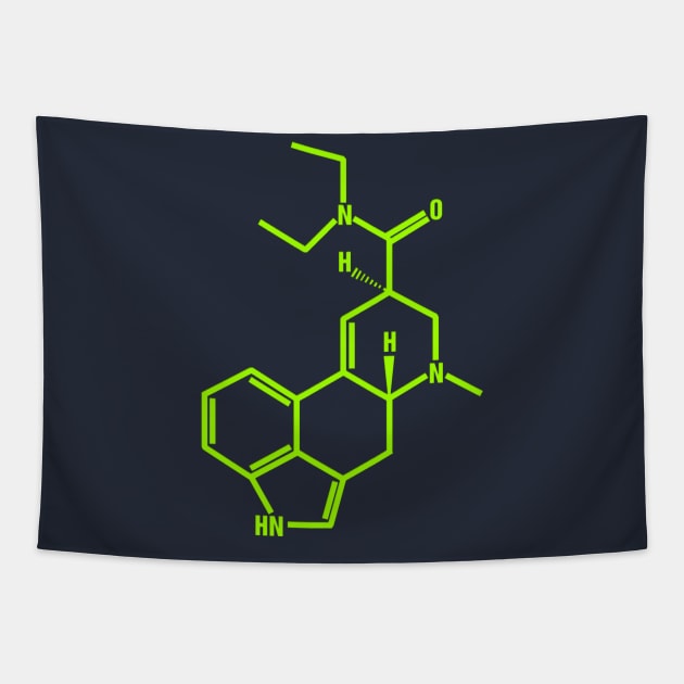 LSD Molecule Tapestry by GAz