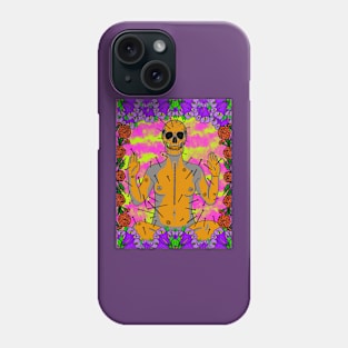 Skulls and flowers Phone Case