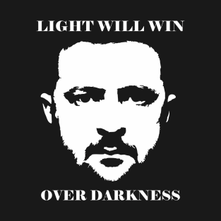 Zelensky - Light will win over darkness portrait T-Shirt