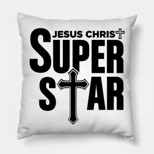 Christian Tshirt Design Jesus Christ Super Star Pillow