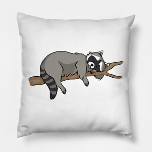 A sleepy racoon Pillow