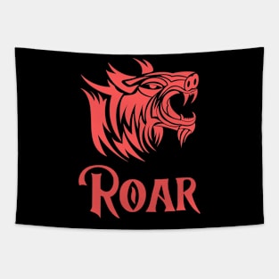 Lion Roar Art Tattoo Tapestry